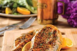 Pollo con miel de abeja