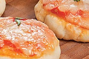 Mini pizzas Margarita y de peperoni