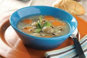 Sopa de arroz salvaje