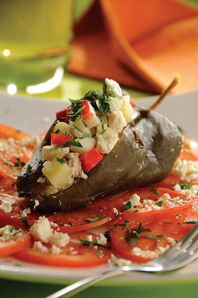 Chiles rellenos fríos