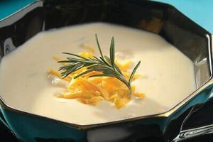 Sopa de papa con queso