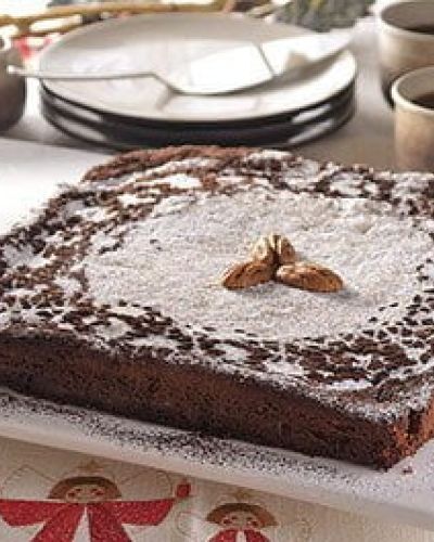 Pastel de choco nuez