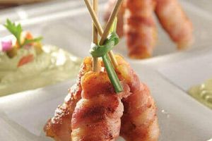 Camarones rellenos de queso