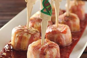 Platanitos rellenos de queso y tocino