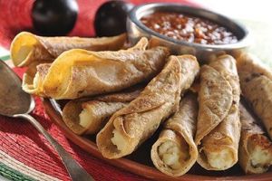 Tacos dorados de papa