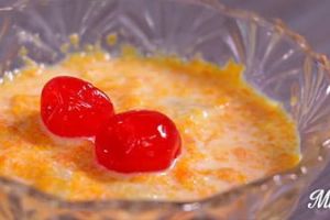 Postre frío de zanahoria