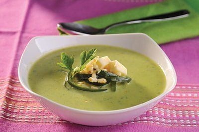 Crema de chile poblano