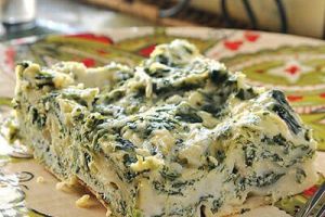 Lasagna de ricotta y espinacas