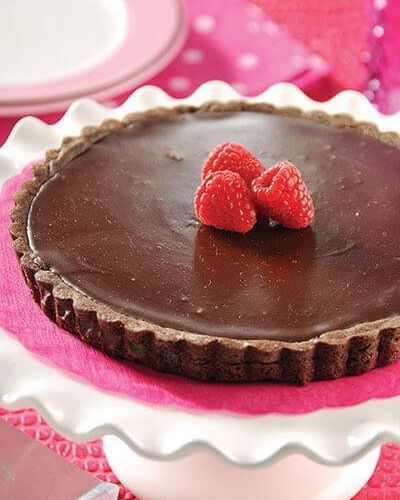Tarta de chocolate amargo