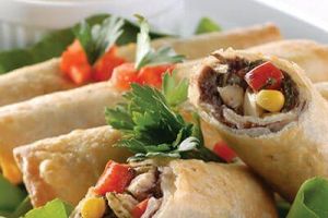 Rollitos crujientes de frijol