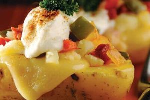 Cáscaras de papa con chorizo