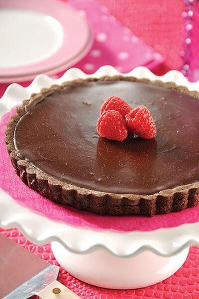 Tarta de chocolate amargo