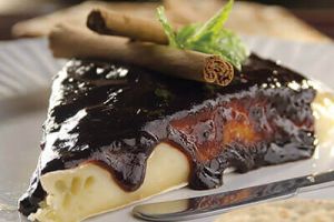 Queso con salsa de tamarindo