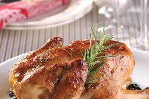 Pollo de leche con aceitunas