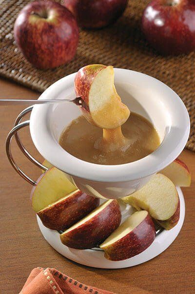 Dip de caramelo con manzanas