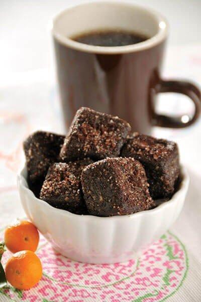 Trufas de espresso con licor de naranja