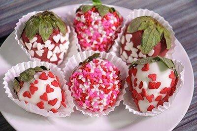 Fresas cubiertas con chocolate