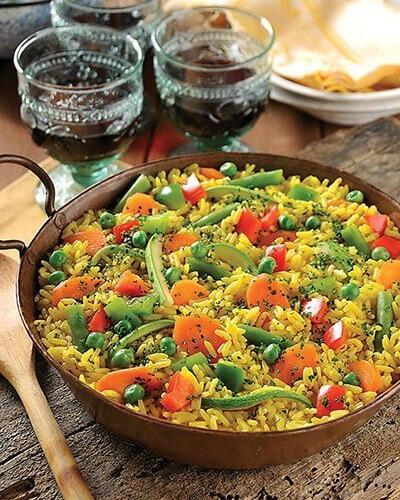 Paella de vegetales