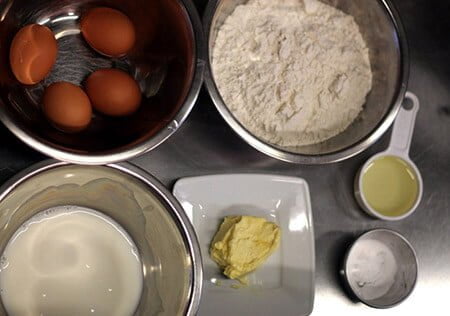 Prepara harina para pastel