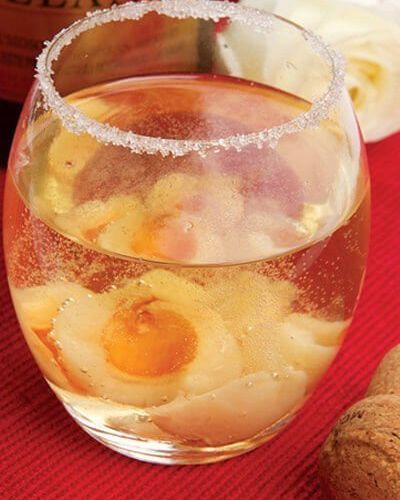 Bebida espumosa de lichi