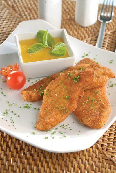 Pechugas de pollo con salsa de mango