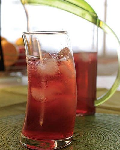 Té frío de arándanos