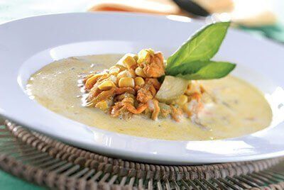 Sopa de flor de calabaza