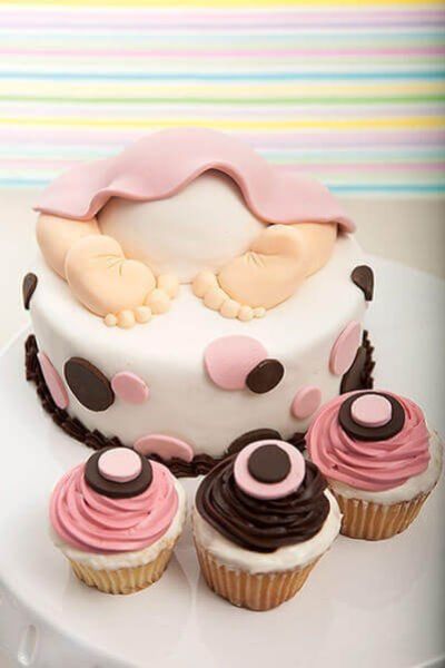 Un bebé muy tímido