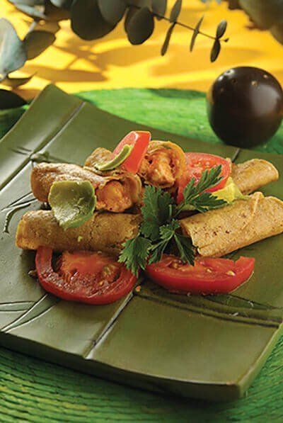 Taquitos de camarón