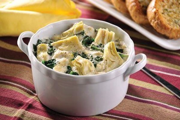 Dip de espinacas con alcachofa