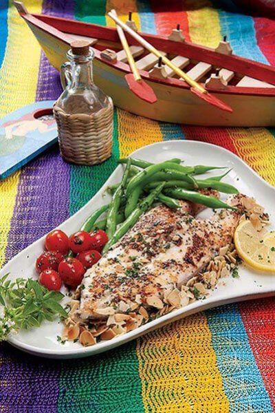 Filete con hojuelas de almendras