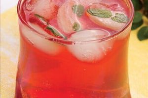 Soda de manzana y arándano