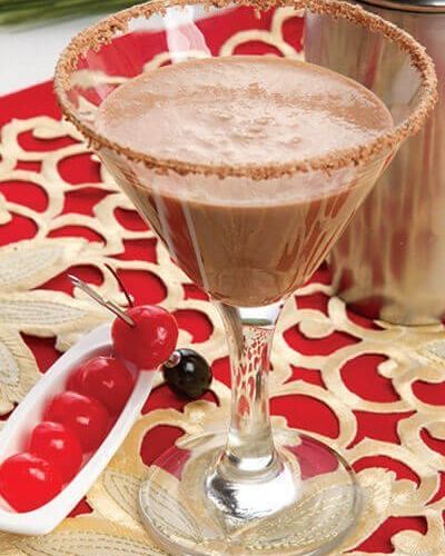 Coctel de chocolate "cacaotini"