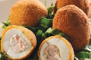 Huevos rellenos de surimi