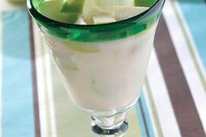 Leche de almendra con manzana verde