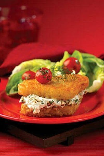 Mil hojas de papas al roquefort