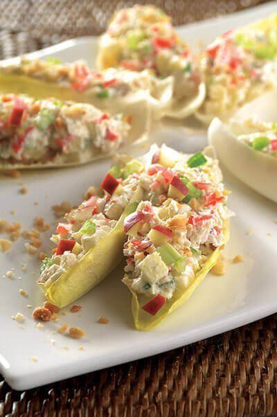 Ensalada de surimi con manzana