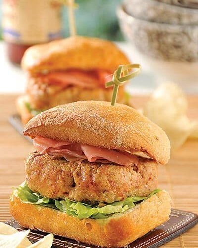 Hamburguesitas de atún con jengibre