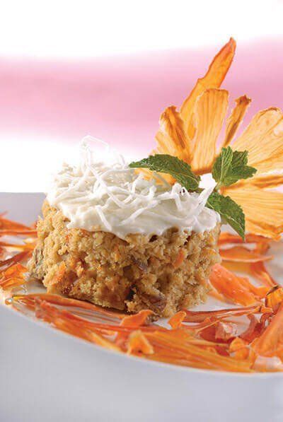 Pastel de zanahoria y piña