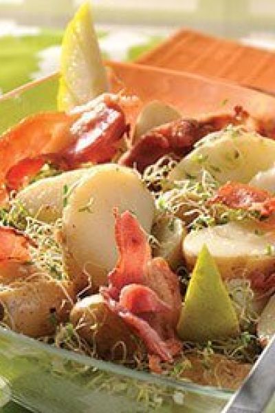 Ensalada de papa y pera