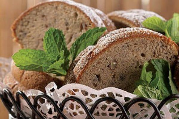 Pan de plátano con nueces