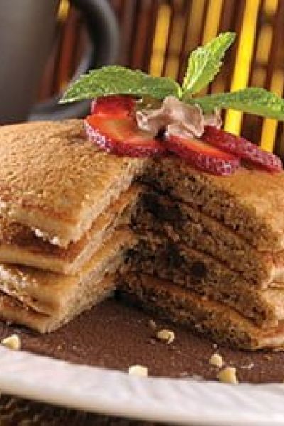 Hot cakes con chocolate