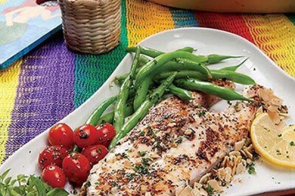 Filete con hojuelas de almendras