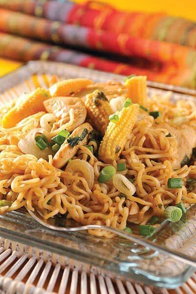 Fideos de pollo Teriyaki