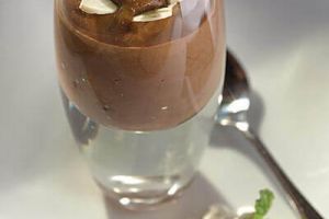 Crema fría de chocolate