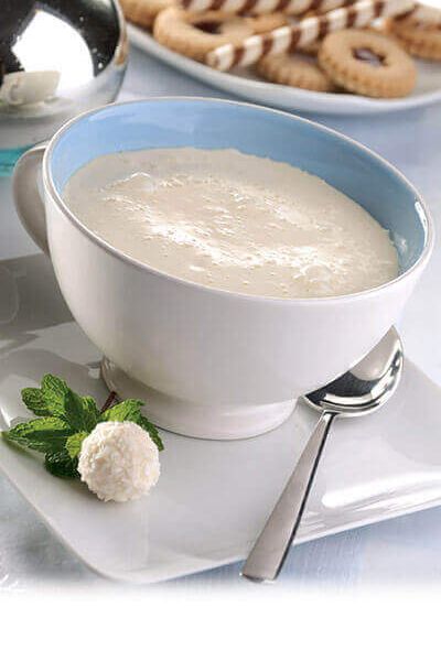 Chocolate blanco caliente