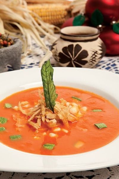 Sopa de jitomate al chipotle