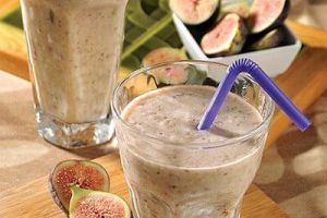 Smoothie de higo y plátano