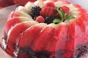 Cheese cake con gelatina de frutos del bosque