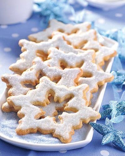 Copos de nieve decorados